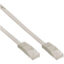 InLine® Patchkabel CAT6e U/UTP RJ45 3m grau flach Retail