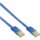 InLine® Patchkabel CAT6e U/UTP RJ45 3m blau flach Retail