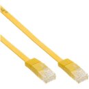 InLine® Patchkabel CAT6e U/UTP RJ45 3m gelb flach Retail