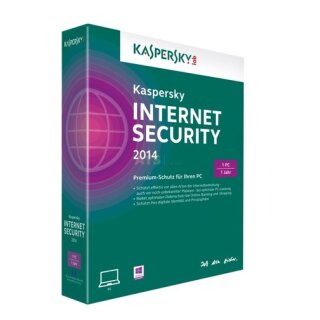 Kaspersky Internet Security 2014 1 PC Vollversion MiniBox 1 Jahr inkl. Update 2017*