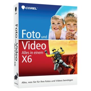 Corel Foto und Video X6 1 PC Vollversion MiniBox Alles in einem