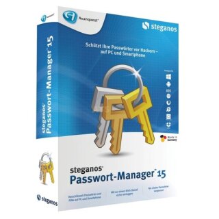 Steganos Passwort-Manager 15 5 PCs Vollversion MiniBox ( Avanquest )