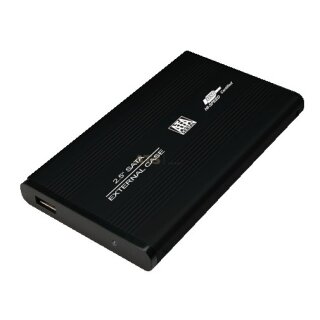 LogiLink Festplattengehäuse 2.5 Zoll S-ATA USB 2.0 Alu schwarz Retail