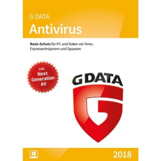 G Data Software Antivirus 3 PCs Vollversion ESD 2 Jahre für aktuelle Version 2018
