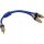 InLine® Audio-Adapter-Kabel 2x Cinch St. -> 1x 3.5mm Klinke St. blau Retail