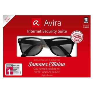 Avira Internet Security Suite 2014 1 PC Vollversion MiniBox 1 Jahr inkl. Update 2017* Summer Edition