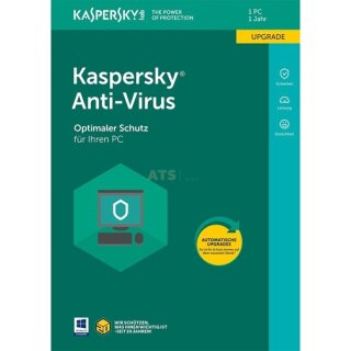 Kaspersky Anti-Virus 1 PC Update GreenIT 1 Jahr für aktuelle Version 2018