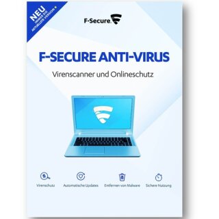 F-Secure Anti-Virus PC & MAC 1 Gerät Vollversion GreenIT 1 Jahr für aktuelle Version 2018