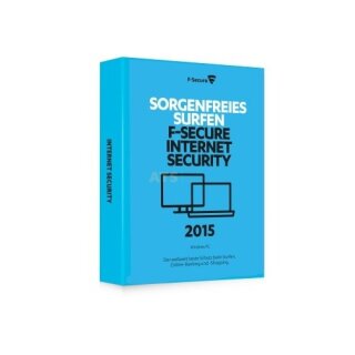 F-Secure Internet Security 2015 1 PC Vollversion MiniBox 1 Jahr