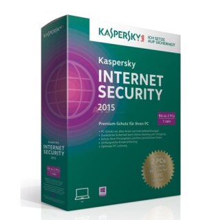 Kaspersky Internet Security 2015 2 PCs Vollversion MiniBox 1 Jahr inkl. Update 2018* Limited Edition