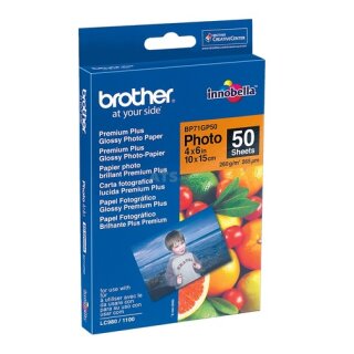 Brother 10 x 15 Premium Foto Papier (260g/m, 50 Blatt)