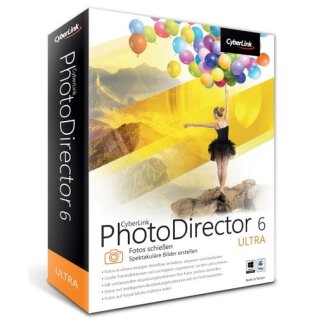 CyberLink PhotoDirector 6 Ultra 1 Benutzer | 1 PC oder Mac Vollversion MiniBox