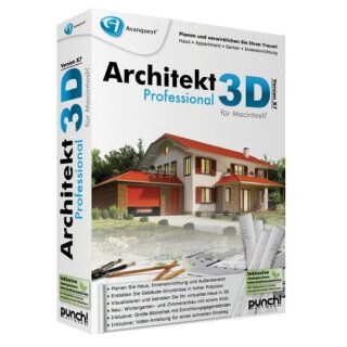 Punch! Software Architekt 3D X7 Professional für Mac 1 Benutzer | 1 Mac Vollversion MiniBox