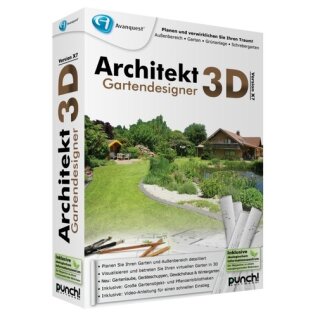 Punch! Software Architekt 3D X7 Gartendesigner 1 PC Vollversion MiniBox