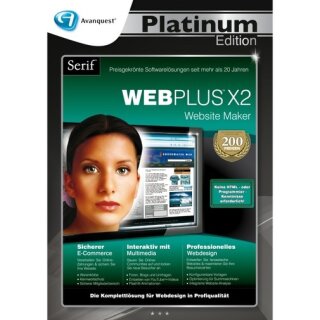 Serif WebPlus X2 Vollversion DVD-Box Platinum Edition