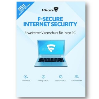 F-Secure Internet Security 5 PCs Vollversion GreenIT 1 Jahr für aktuelle Version 2017