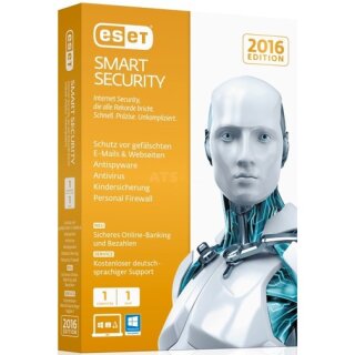 ESET Smart Security 9 ( 2016 Edition ) 1 Computer Vollversion MiniBox 1 Jahr inkl. Update auf 2018