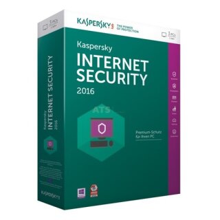Kaspersky Internet Security 2016 3 PCs Vollversion MiniBox 1 Jahr inkl. Update 2018*