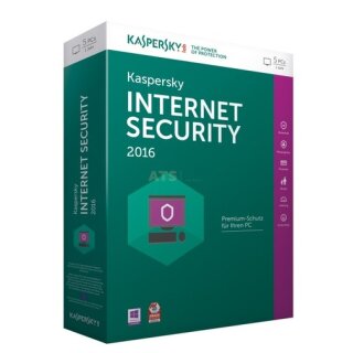 Kaspersky Internet Security 2016 5 PCs Vollversion MiniBox 1 Jahr inkl. Update 2018*