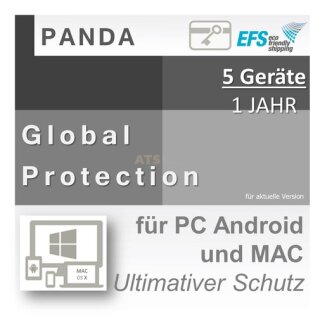 Panda Software Global Protection 5 Geräte Vollversion EFS PKC 1 Jahr für aktuelle Version 2016