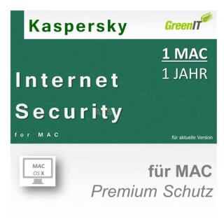 Kaspersky Internet Security for Mac 1 Benutzer | 1 Mac Vollversion GreenIT 1 Jahr für Version 2017