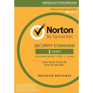 Symantec Norton Security Standard 3.0 1 Gerät Vollversion ESD 1 Jahr ( Download )