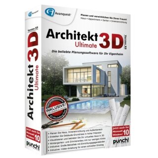 Punch! Software Architekt 3D X8 Ultimate Vollversion MiniBox