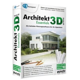 Punch! Software Architekt 3D X8 Essentials 1 PC Vollversion MiniBox