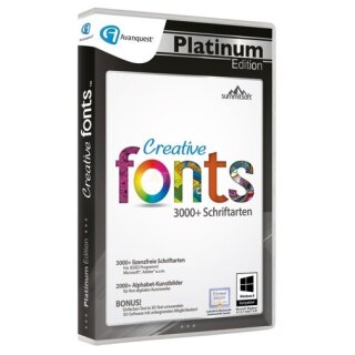Avanquest Creative Fonts 5 Vollversion DVD-Box Platinum Edition