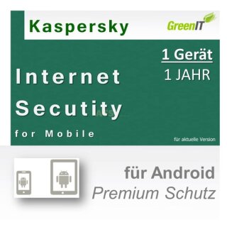 Kaspersky Mobile Internet Security for Android 1 Gerät Vollversion GreenIT 1 Jahr für aktuelle Version