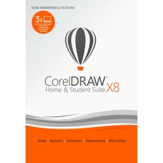 Corel CorelDRAW Home & Student Suite X8 (DE) 3 PCs Vollversion ESD ( Download )