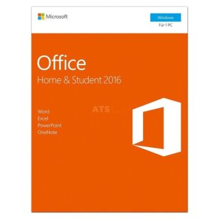 Microsoft Office Home and Student 2016 EuroZone 1 PC Vollversion ESD ( Download )