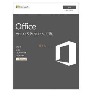 Microsoft Office Mac Home and Business 2016 EuroZone 1 Benutzer | 1 Mac Vollversion ESD ( Download )