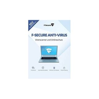 F-Secure Anti-Virus PC & MAC 1 Gerät Vollversion EFS PKC 1 Jahr für aktuelle Version 2018