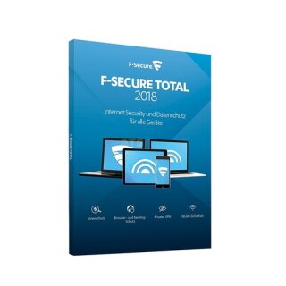 F-Secure Total Internet Security + VPN 2018 5 Geräte Vollversion MiniBox 2 Jahre