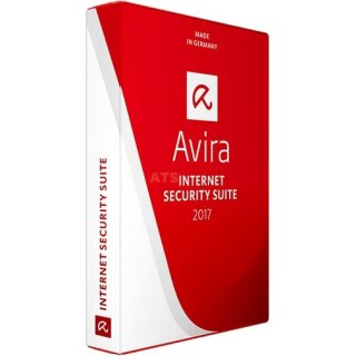 Avira Internet Security Suite 2017 2 PCs + 2 Android Vollversion DVD-Box 1 Jahr inkl. Update 2018*