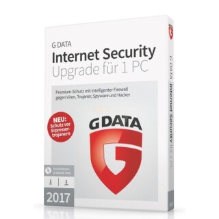 G Data Software InternetSecurity 2017 1 PC Update MiniBox 1 Jahr inkl. Update 2018*