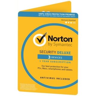 Symantec Norton Security Deluxe 3.0 Englisch 3 Geräte Vollversion PKC 1 Jahr