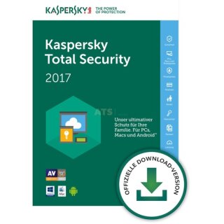 Kaspersky Total Security Multi-Device 3 Geräte Update ESD 2 Jahre D-A-CH Lizenz 2017