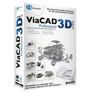 Punch! Software ViaCAD 3D Professional 10 Vollversion MiniBox