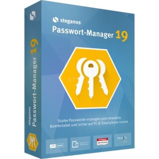 Steganos Passwort-Manager 19 5 PCs Vollversion MiniBox