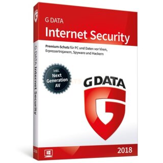 G Data Software Internet Security 2018 1 PC Update MiniBox 1 Jahr