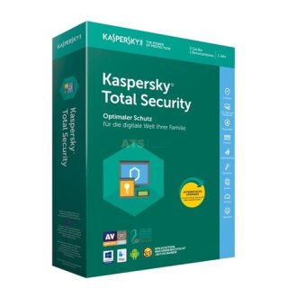 Kaspersky Total Security 2018 3 Geräte Vollversion PKC 1 Jahr ( Code in a Box )