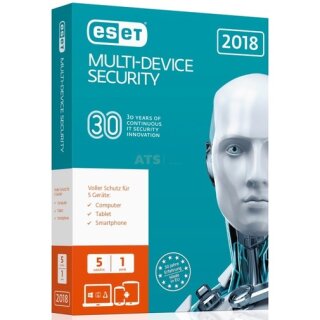 ESET Multi-Device Security 2018 Edition 5 Geräte Vollversion MiniBox 1 Jahr