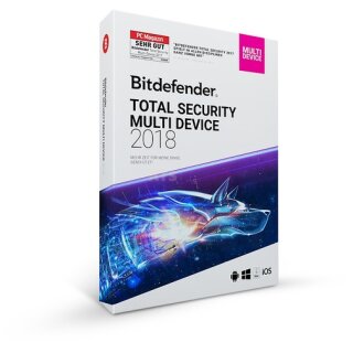 Bitdefender Total Security Multi Device 5 Geräte Vollversion ESD 3 Jahre für Version 2018