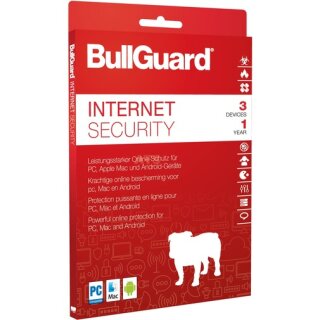 BullGuard Internet Security 2018 3 Geräte Vollversion ESD 1 Jahr ( Download )