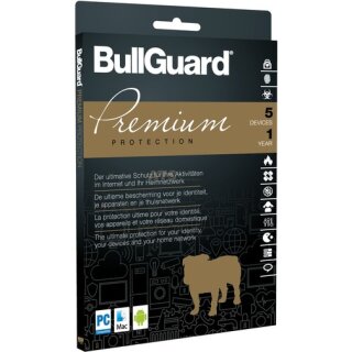 BullGuard Premium Protection 2018 5 Geräte Vollversion ESD 1 Jahr ( Download )