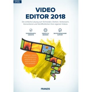 Franzis Verlag Video Editor 2018 Vollversion DVD-Box
