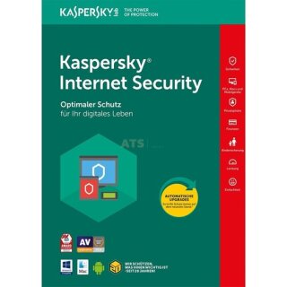 Kaspersky Internet Security 2 Geräte Vollversion EFS PKC 1 Jahr Limited Edition für aktuelle Version 2018