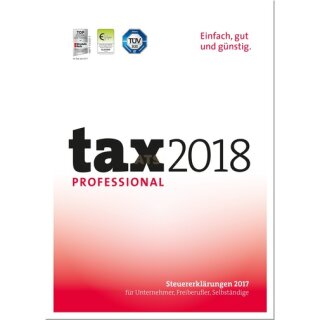 Buhl Tax 2018 Professional 1 Benutzer Vollversion EFS PKC (für Steuerjahr 2017)